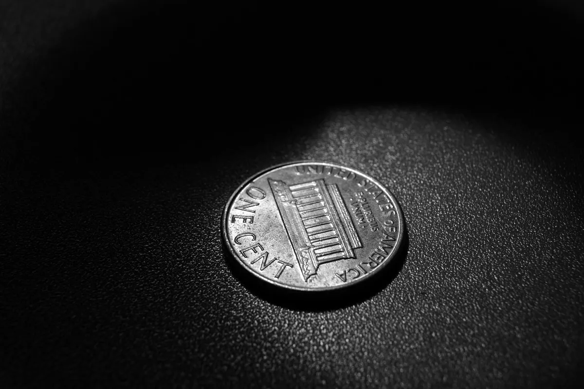 コイン、お金、ペンシ、セント、1セント、クローズアップ、ペンシ、ペンシ、ペンシ、ペンシ、1セント