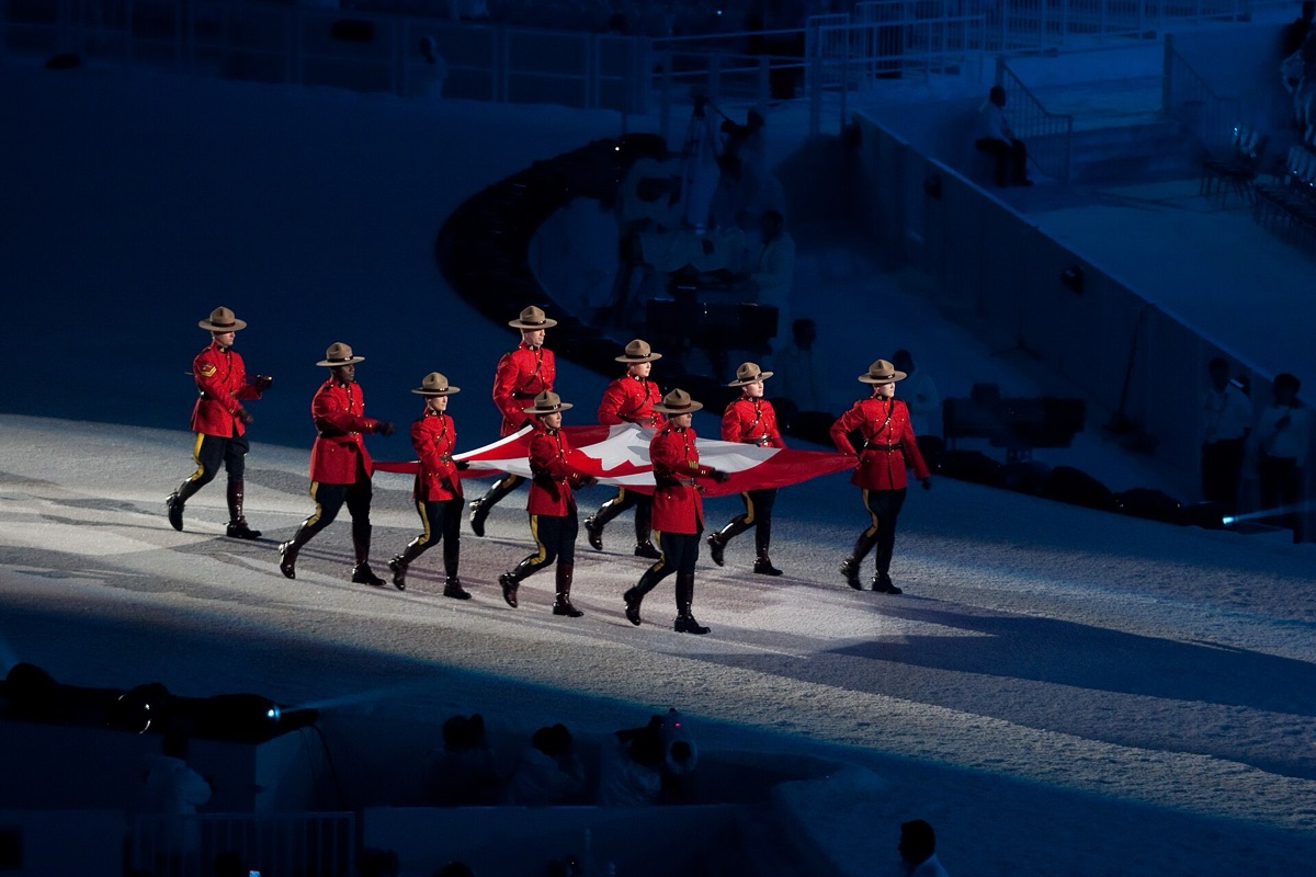 Kanada: Flagge bei Parade