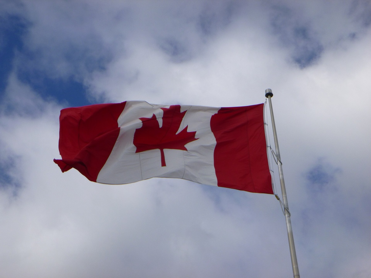 Canadese vlag en zilverblad