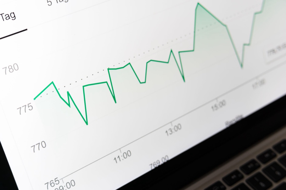 gráfico de datos comerciales