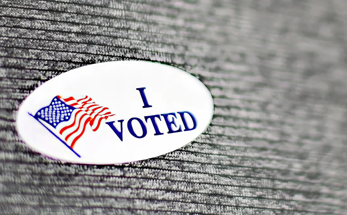 vote, sticker, i voted, election, politics, political, poll, decision, america, patriotic